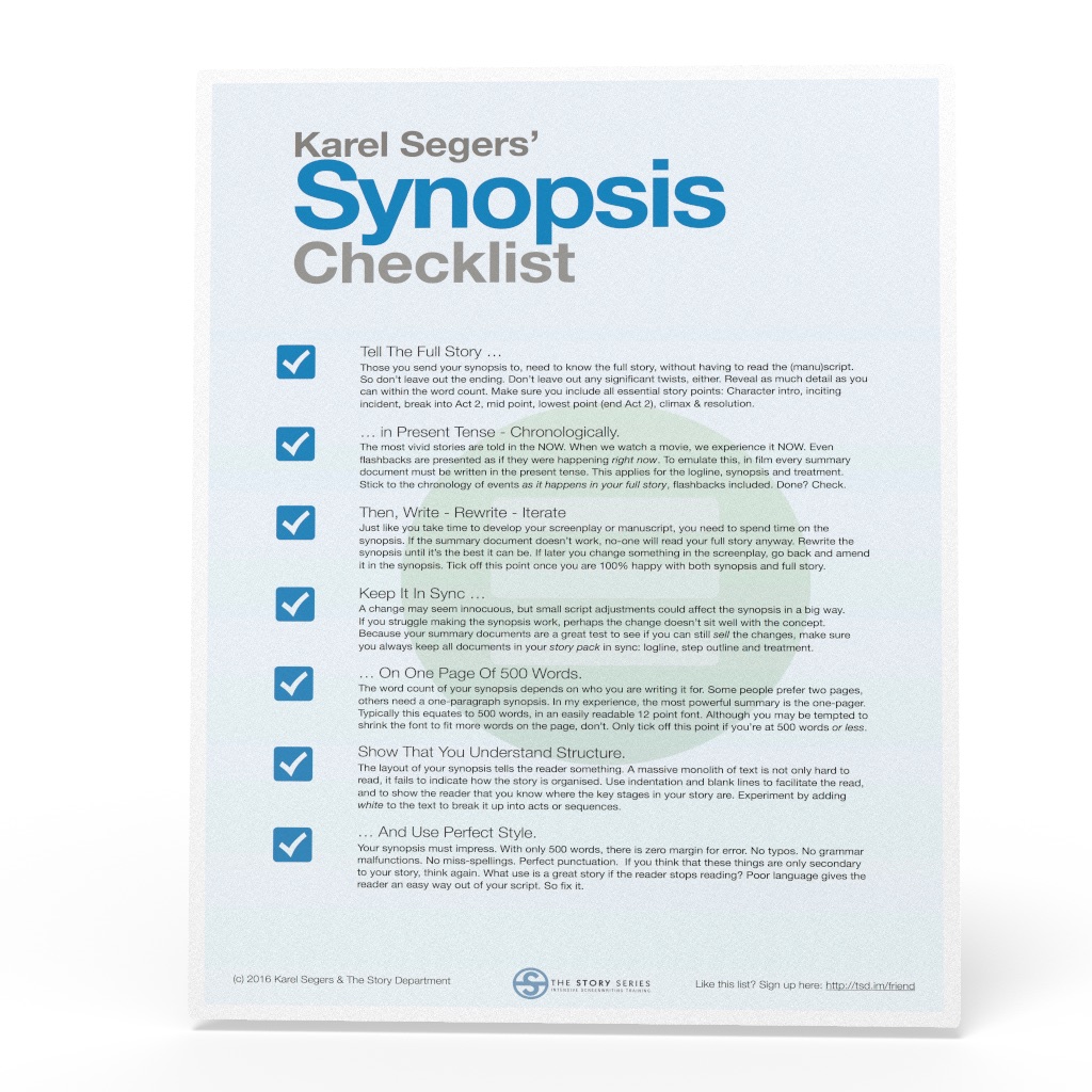 the synopsis checklist