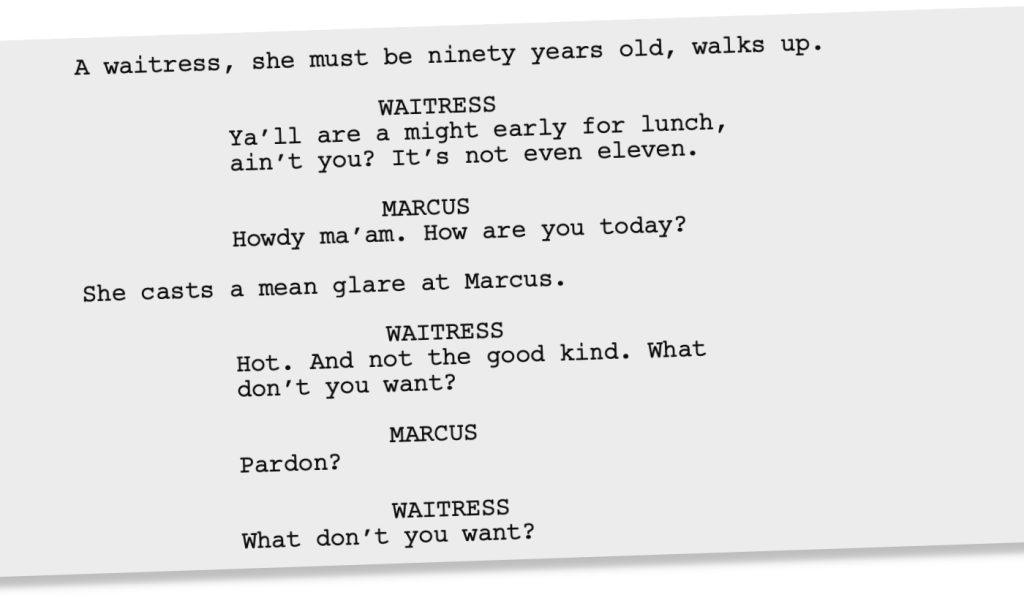 Excerpt from Taylor Sheridan's HELL OR HIGH WATER screenplay